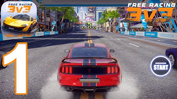 Free Racing: 3v3 Gameplay Walkthrough Part 1 - Tutorial (iOS, Android)