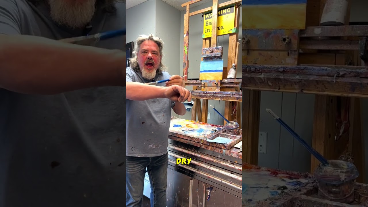 Техника сухой кисти, чтобы смягчить эти края 🖌️😁