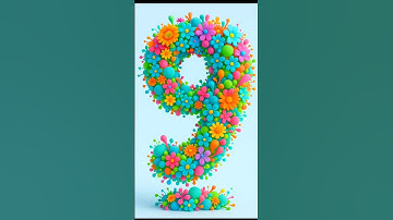 #shorts Explosive Countdown with Flowers & Colors! 10 Seconds of 3D Magic⏳🌸 #aprilwithyoutubeshorts