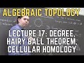 Algebraic topology 17 degree and cellular homology