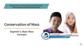 BE2001 Mass and Energy Balance for Biosystem Module 5 Segment 1