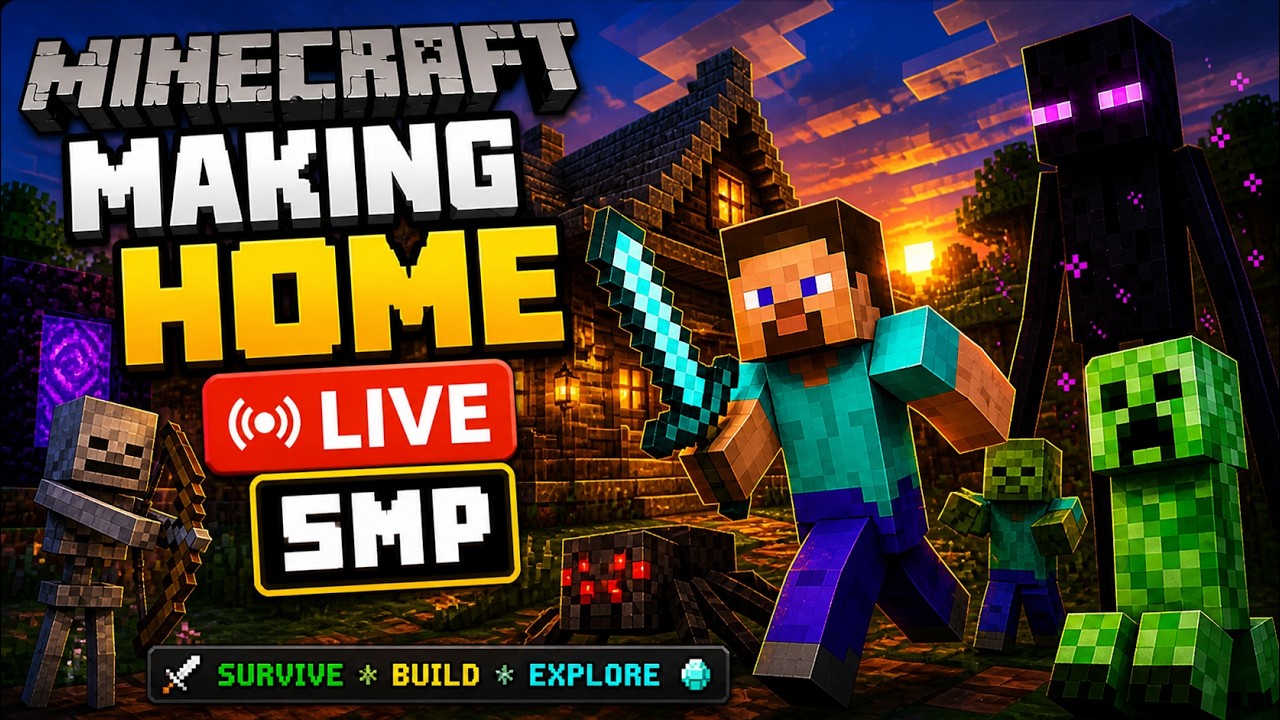 🔴 MINECRAFT LIVE NOW 😱 | INSANE GAMEPLAY + EPIC MOMENTS 🔥 - YouTube