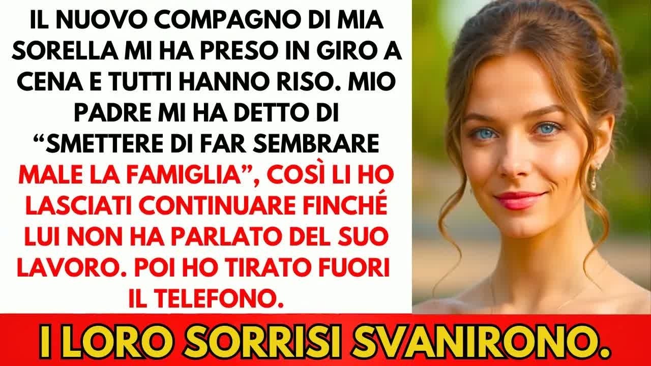 Il Nuovo Ragazzo Di Mia Sorella Mi Derise A Cena—Tutti Risero   Finché Non Feci Questo