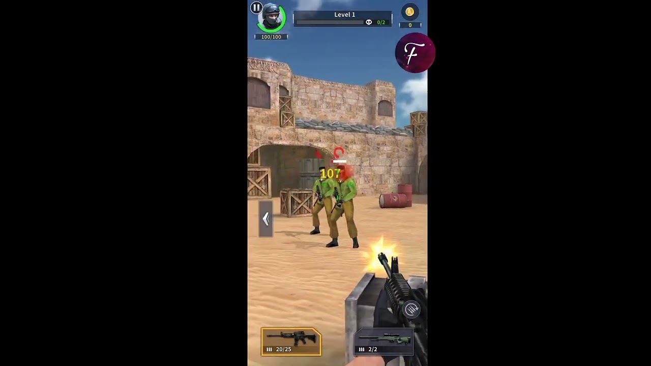 Critical action gameplay🔥☠🤟