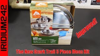 The New Stainless Steel Ozark Trail 5 Piece Mess Kit