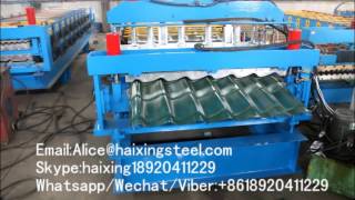 arc glazed tile forming machine