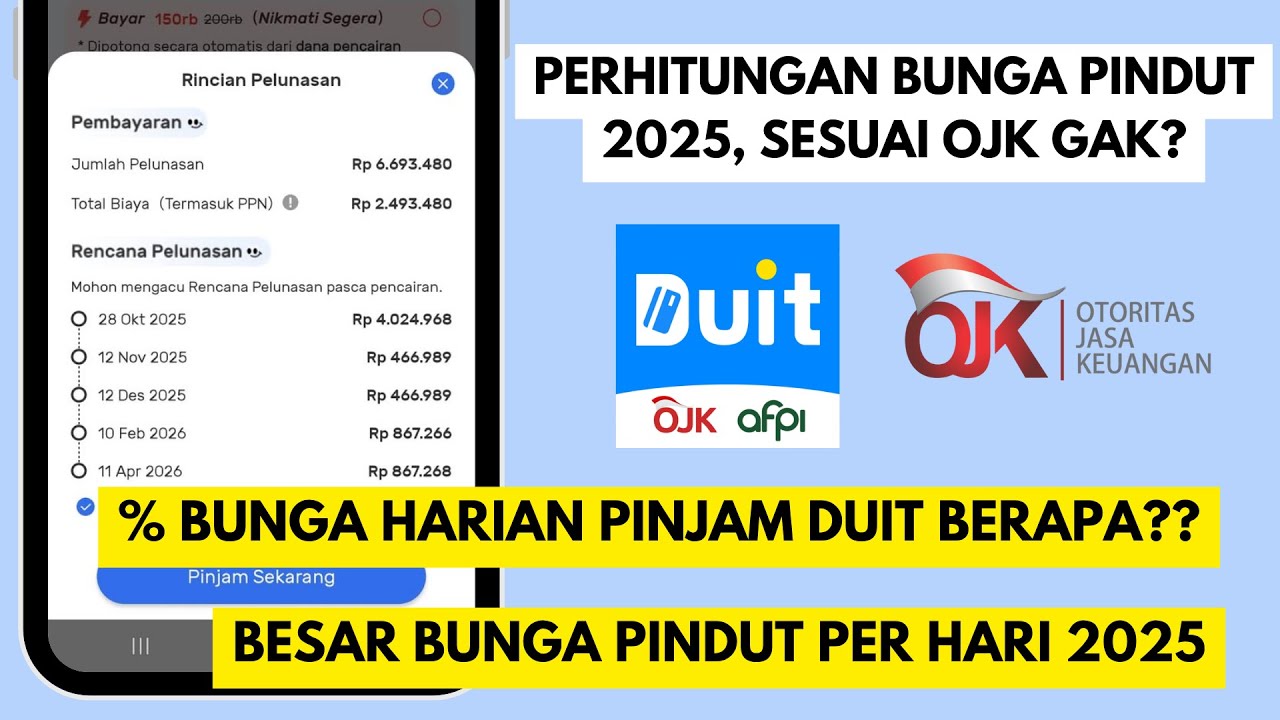 Bunga Aplikasi Pinjam Duit per Hari Sudah Sesuai Aturan OJK? Ini Faktanya ✅