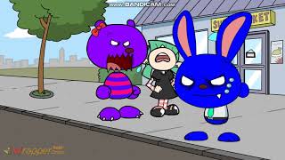 Blue Rabbit Destroy The Buildings Grounded