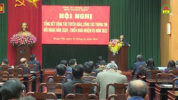 Tổng kết công tác tuyên giáo, Công tác thông tin đối ngoại năm 2020