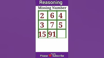 😆 Missing Number ! Reasoning ! Puzzle -13 ! #mathsb#shorts