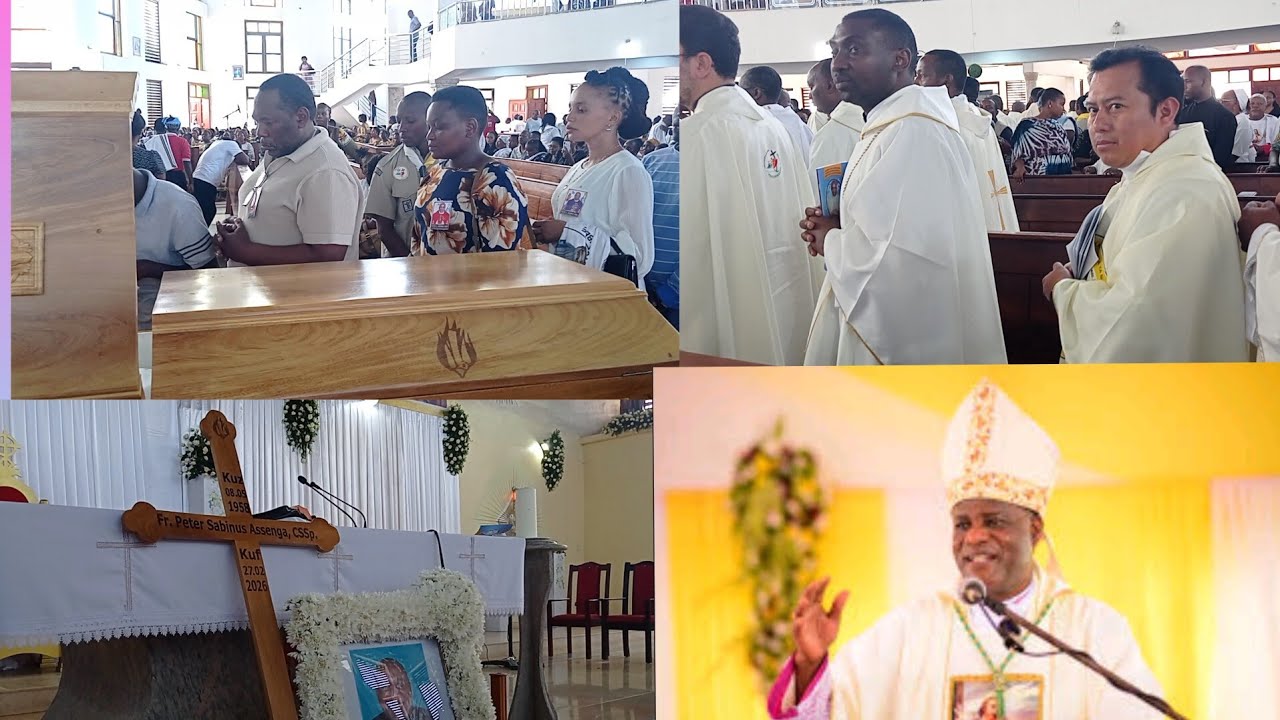 #ASKOFU MCHAMUNGU AONGOZA SALA YA BURIANI MAREHEMU PADRE ASENGA NA KUAGA MWILI SALASALA _DSM