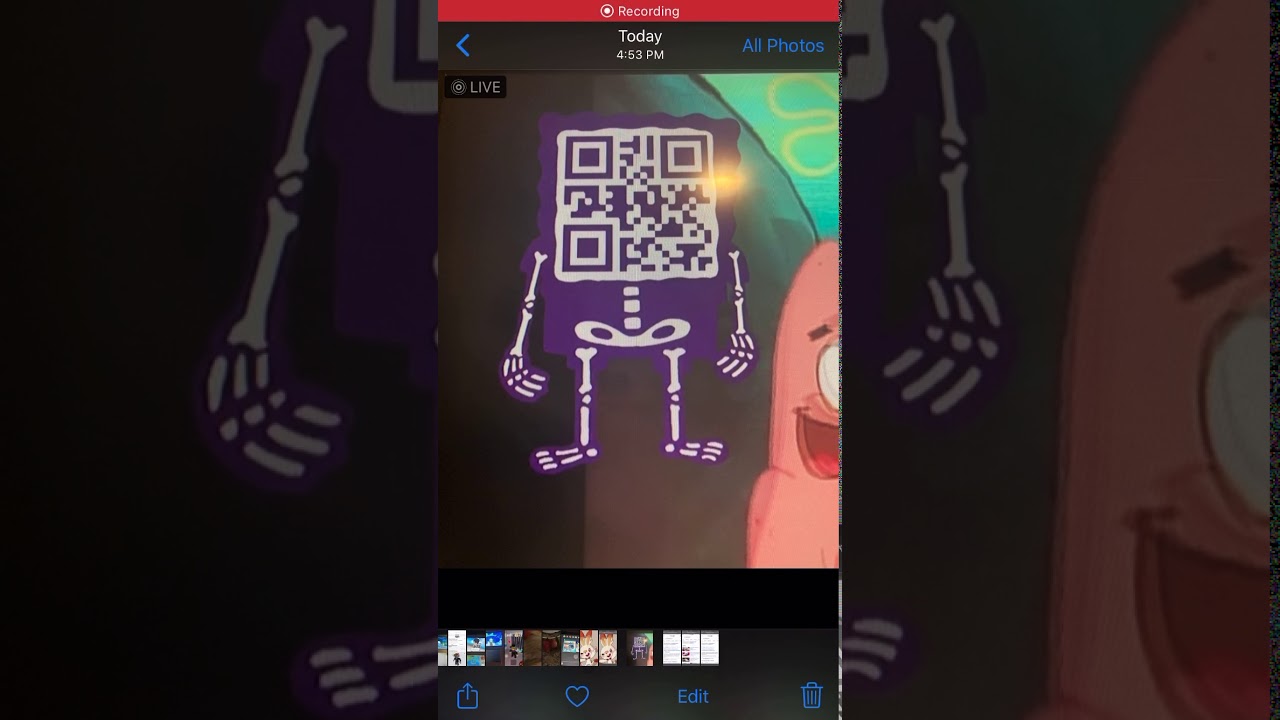 Spongebob 3 QR codes, and what I think they mean... 