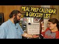 How We Stay Organized: Weekly Meal Prep Calendar & Grocery List