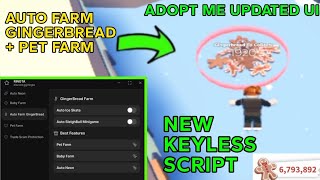 Adopt Me New Script Ui - Auto Ice Skate Gingerbread Farm , Auto Pet Farm Op