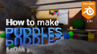 How to make Puddles - Blender tutorial 2.8+