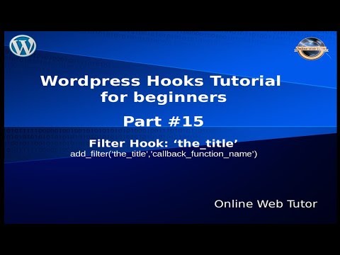 Wordpress Hooks Tutorial for beginners from scratch #15 Filter hook "the_title"