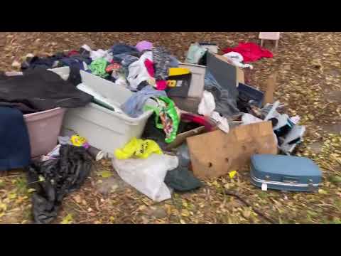 Homeless Encampment Cobourg November 11, 2022