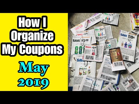How I Organize My Coupons (May 2019) Updated Video