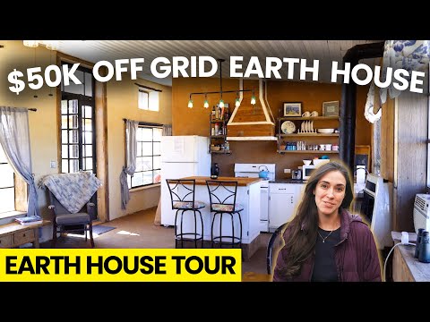 Exquisite $50k OFF GRID EARTH HOUSE made with COMPRESSED EARTH BLOCKS - Ryan Runge Netflix HGTV