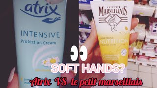 Atrix VS Le petit Marseillais! which handcream is good?