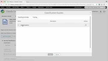 Alfresco Governance Services 2.6 - Classify content