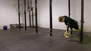 One arm ring plank
