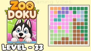 Zoodoku Level 33 Walkthrough Solution