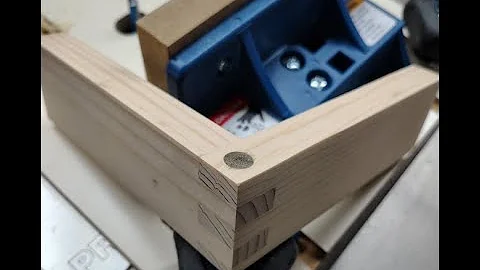 Finger Joint with Rockler Router Table Box Joint Jig (optional dowel accent)