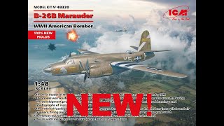 NEW! ICM B26B Marauder 1/48 (48320) Detailed kit review