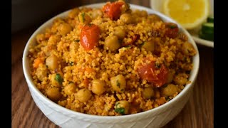 Couscous Chickpea Recipe | Easy Breakfast Or Lunch Or Dinner Recipe