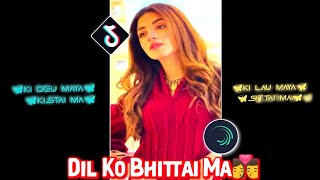 Dil Ko Bhittai Ma❤️ Xml Edit | Alightmotion Trending Preset Xml Tutorial || trend edit