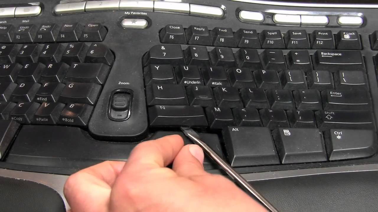 Fix an unresponsive keyboard key - YouTube