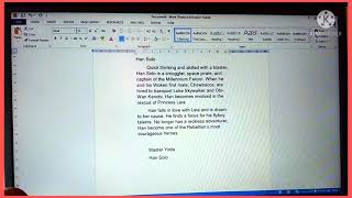 ACTIVITY 1: WORD PROCESSING