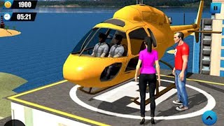 Helicopter Taxi Tourist Transport 2020 । Helicopter Taxi Flight Simulator Game । Android Gameplay screenshot 5