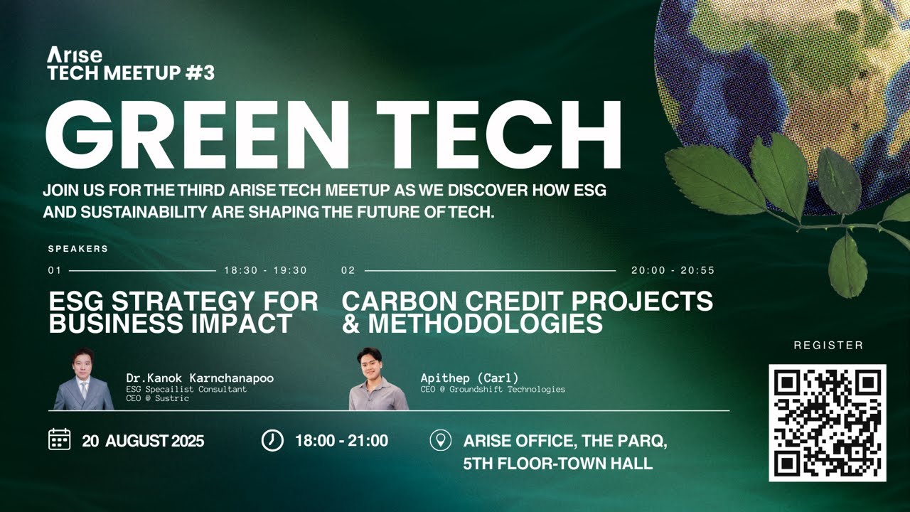 Arise Tech Meetup #3 (Part 2) Ready to Dive into the Future of Green Tech?