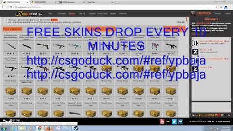 FREE SKINS DROP EVERY 10minutes  http://csgoduck.com/#ref/ypbaja