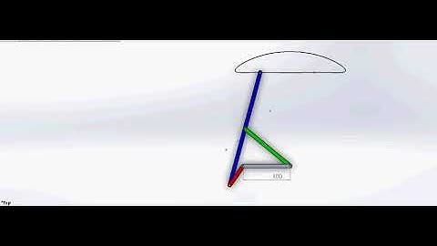 Four-Bar Mechanism / CAD Model / Straight Line Curve Trajectory