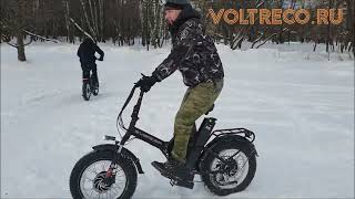 Электровелосипед Фэтбайк EVERIDER Explorer 3000w Electric Fatbike 2022 Обзор Зимний тест Voltreco.ru