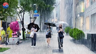 폭우 내린 청담동 명품거리, 고급 빌라촌. 고급 외제차(90%)가 가장 많은 거리와 주택가 빌라촌, 서울 트래블 워커.