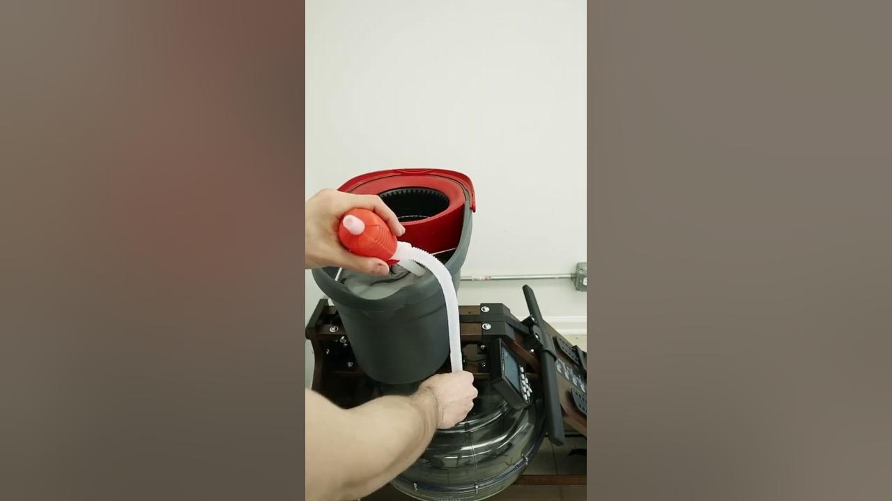 How to fill a Water Rower Water Tank? YouTube