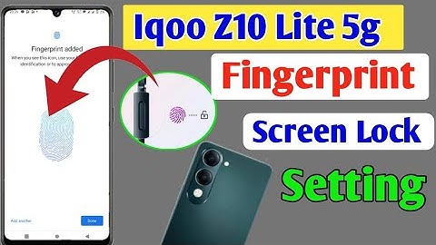 Iqoo z10 Lite 5g fingerprint screen lock | fingerprint lock setting in Iqoo z10 Lite 5g/pattern lock