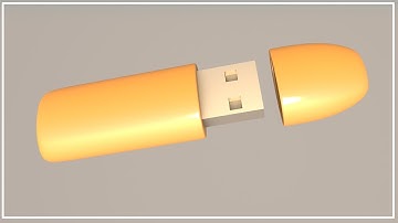 USB Flash Drive Modeling in Cinema 4D Tutorial