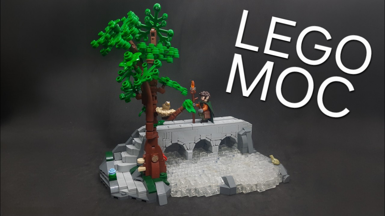 LEGO Tree, Water, and Bridge Techniques! | LEGO Bridge MOC Breakdown