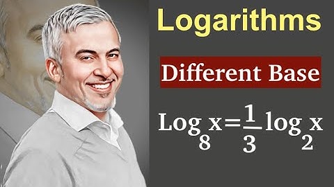 Logarithms with different base. How to make the bases the same.