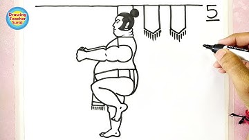 Sumo wrestler Drawing