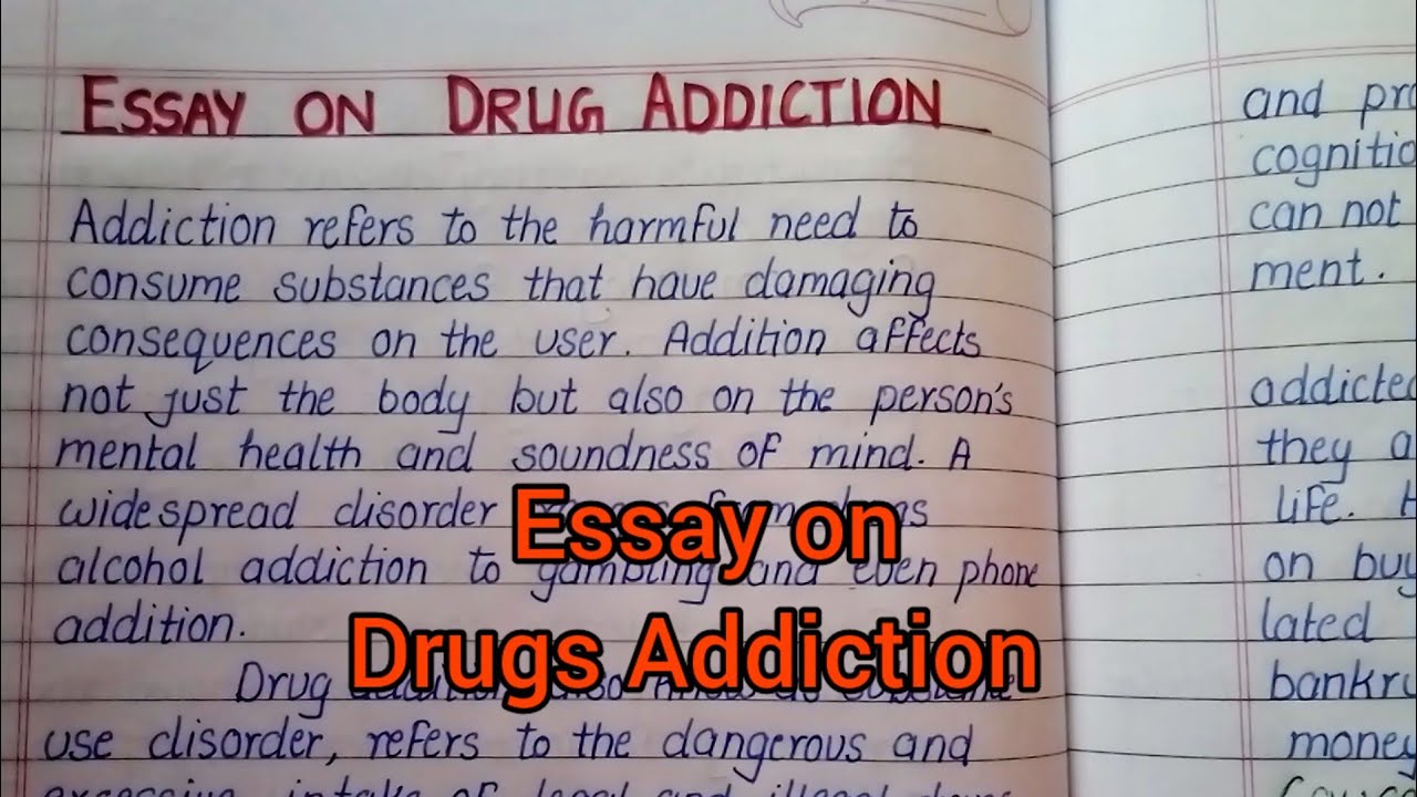 drug addiction essay with quotations for 2nd year zahid notes