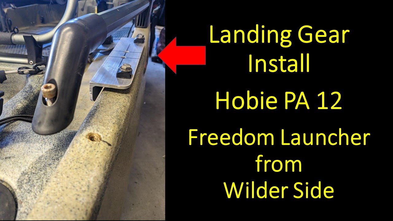 Hobie PA12 owner installs kayak landing gear custom ordered from Wilder
