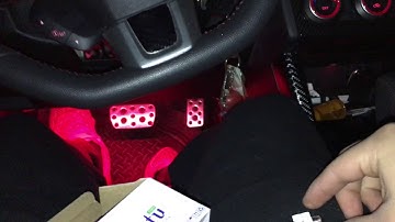 Red LED Footwell Install On WRX