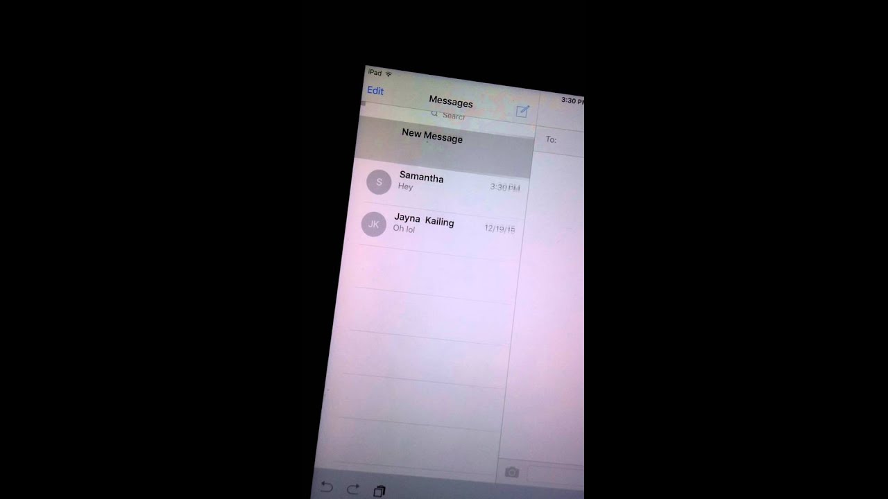 Why won't my iPad let me send imessages? YouTube