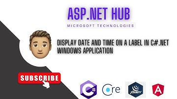 Display Date and Time on a Label in C#.net